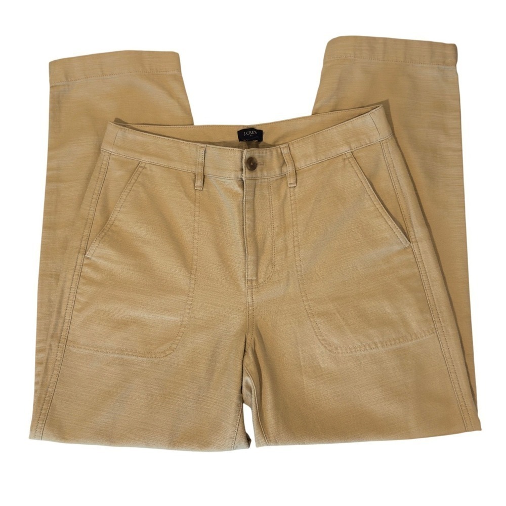 J.Crew Camp Utility Chino Pants Women's size 8 Relaxed Tapered Leg NWOT #BJ493